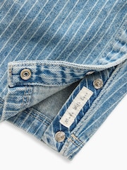 Gap Light Wash Denim Stripe Utility One-Piece Dungarees (0-24mths) - Image 3 of 4
