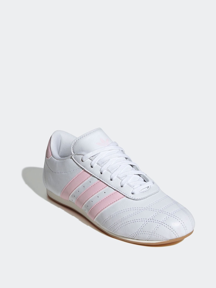 adidas Originals White Chrome Taekwondo Lace Trainers - Image 4 of 9