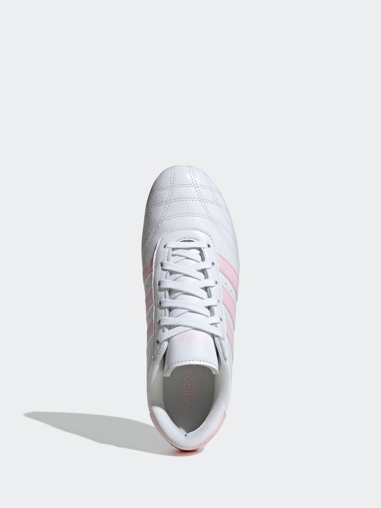 adidas Originals White Chrome Taekwondo Lace Trainers - Image 5 of 9