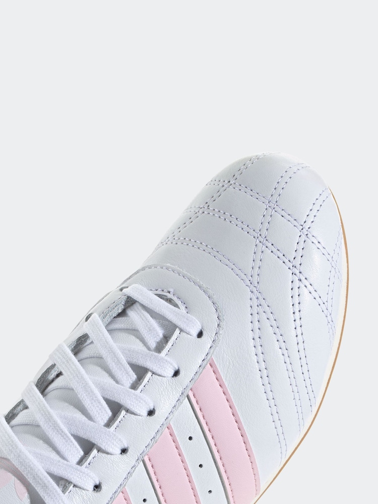 adidas Originals White Chrome Taekwondo Lace Trainers - Image 8 of 9