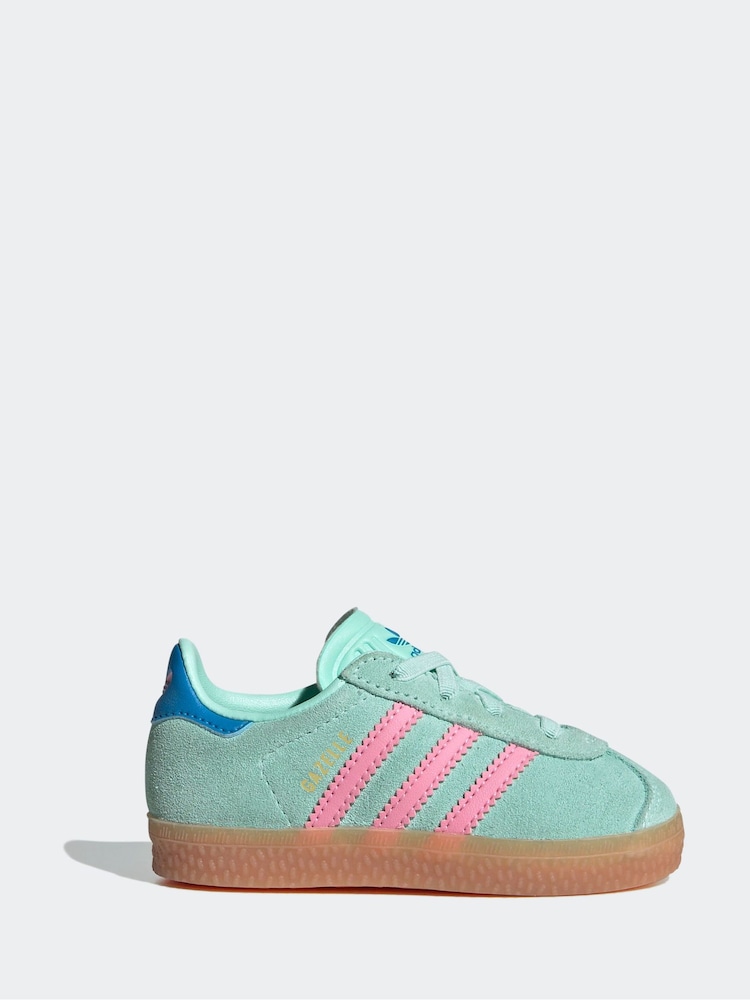 Vert - Adidas Originals Gazelle Infant Kids Trainers - Image 1 de 10