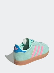 Vert - Adidas Originals Gazelle Infant Kids Trainers - Image 5 de 10