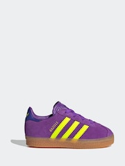 Violet - Adidas Originals Gazelle Infant Kids Trainers - Image 1 de 9