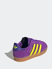 Violet - Adidas Originals Gazelle Infant Kids Trainers - Image 4 de 9