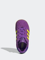 Violet - Adidas Originals Gazelle Infant Kids Trainers - Image 6 de 9