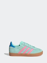 adidas Originals Green/Brown Gazelle Trainers - Image 1 of 9