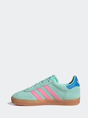 adidas Originals Green/Brown Gazelle Trainers - Image 2 of 9