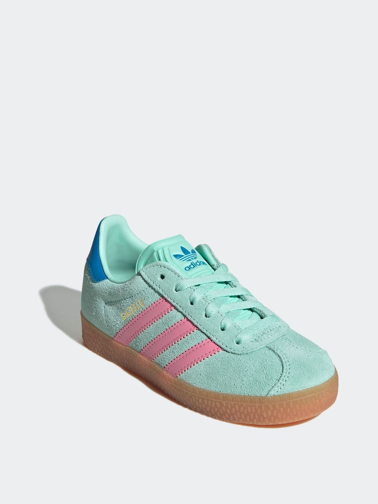 أخضر/بني - حذاء رياضي Gazelle من adidas Originals - Image 3 of 9