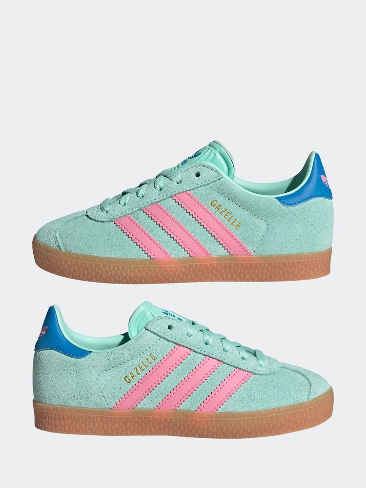أخضر/بني - حذاء رياضي Gazelle من adidas Originals - Image 5 of 9