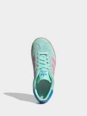 adidas Originals Green/Brown Gazelle Trainers - Image 6 of 9