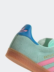 adidas Originals Green/Brown Gazelle Trainers - Image 9 of 9
