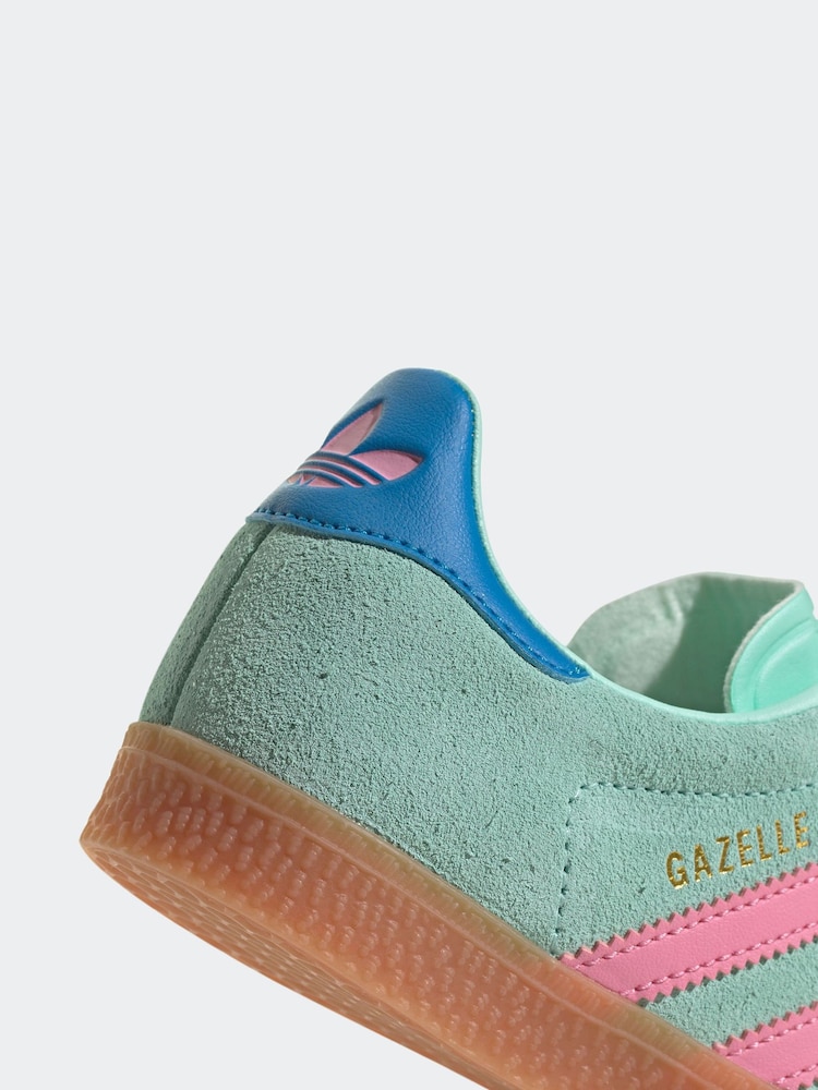 adidas Originals Green/Brown Gazelle Trainers - Image 9 of 9