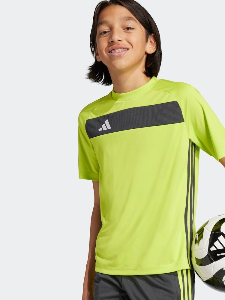 adidas Lime Green Tiro Essentials T-Shirt - Image 3 of 7