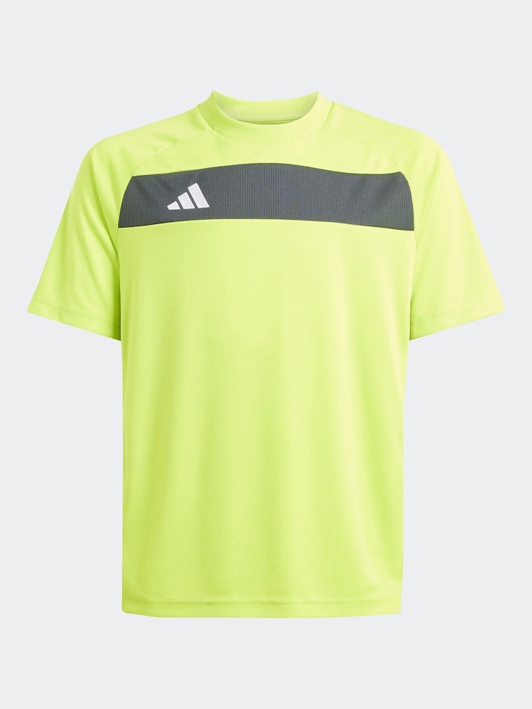 adidas Lime Green Tiro Essentials T-Shirt - Image 6 of 7