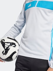 adidas Blue Tiro Essentials Quarter Zip Training Sweat Top - Image 4 of 6