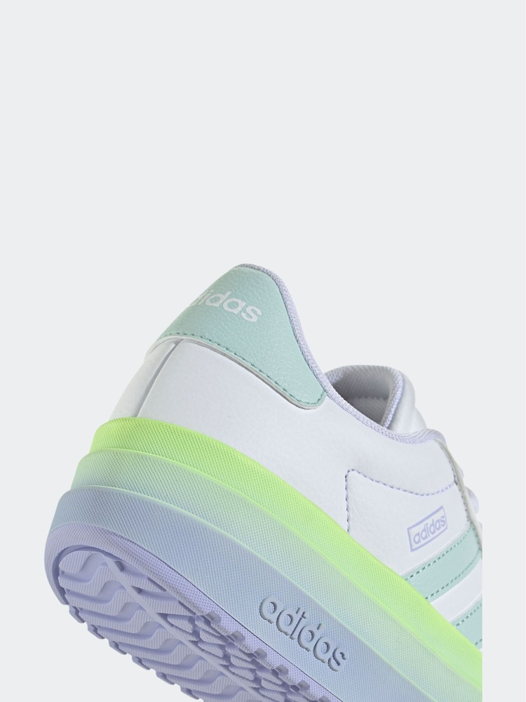 adidas Off White VL Court Bold Trainers - Image 10 of 11