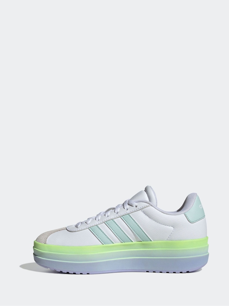 adidas Off White VL Court Bold Trainers - Image 2 of 11