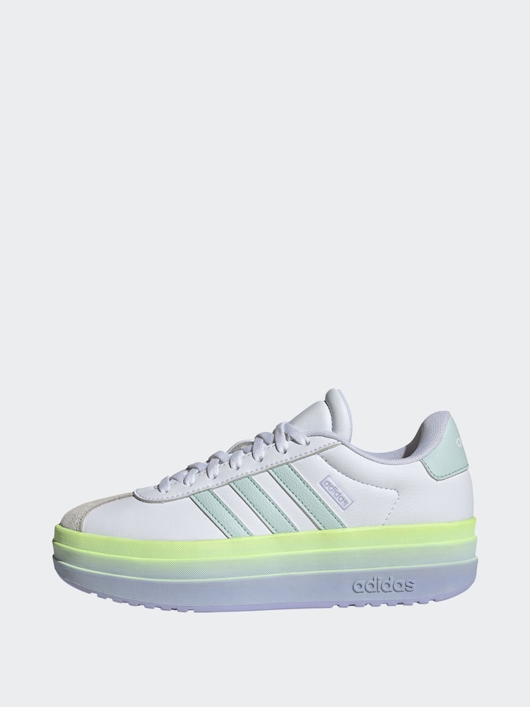 adidas Off White VL Court Bold Trainers - Image 4 of 11