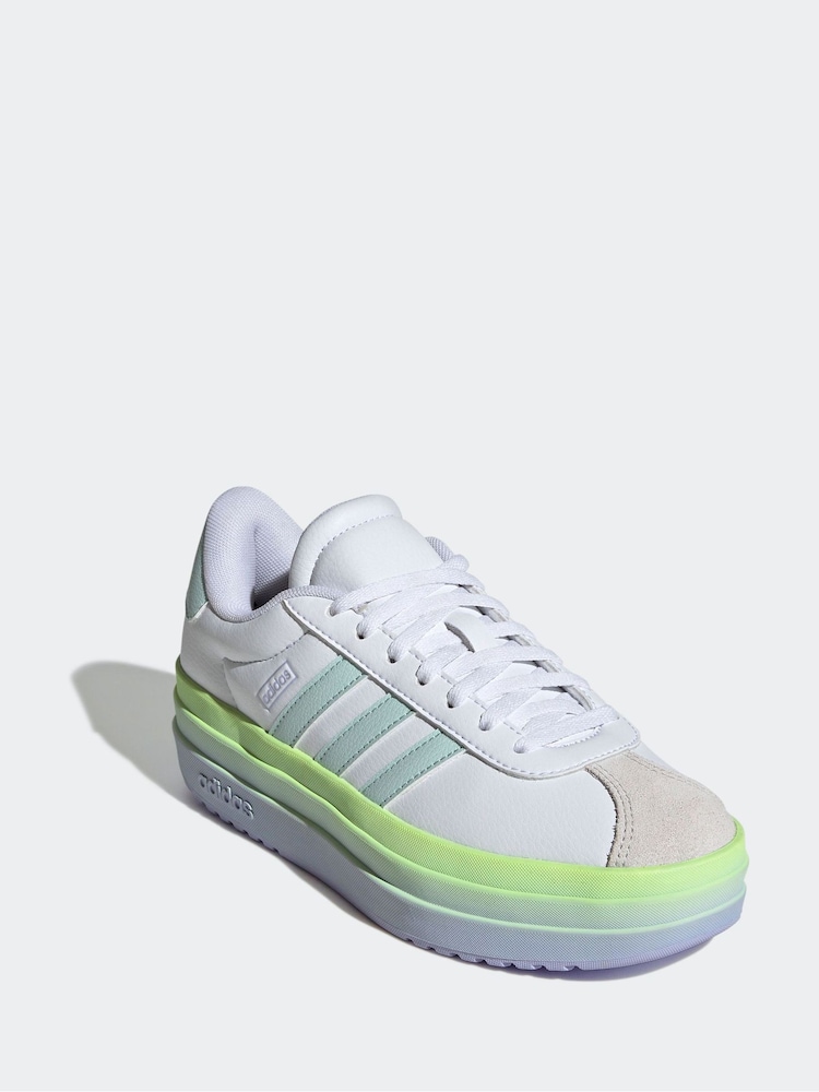 adidas Off White VL Court Bold Trainers - Image 5 of 11