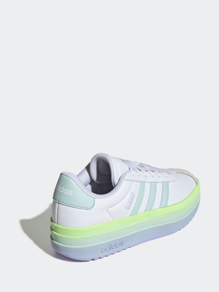 adidas Off White VL Court Bold Trainers - Image 6 of 11