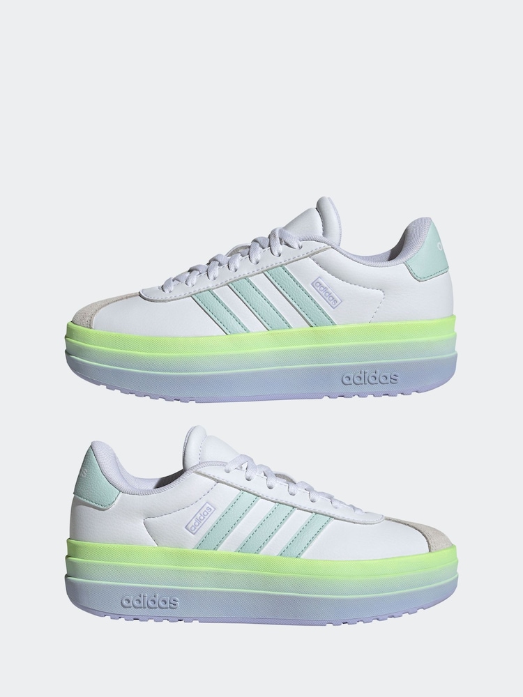 adidas Off White VL Court Bold Trainers - Image 7 of 11