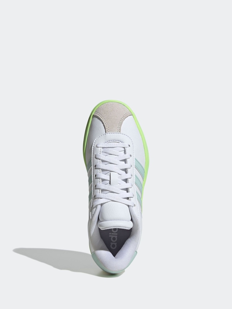 adidas Off White VL Court Bold Trainers - Image 9 of 11