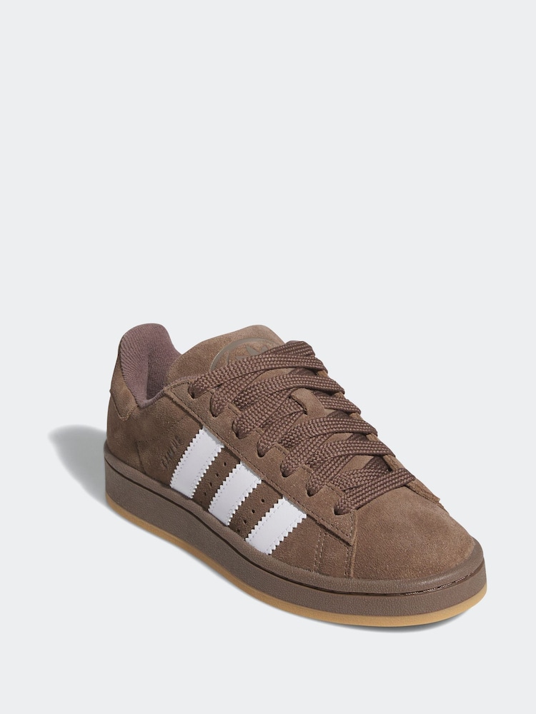 adidas Brown Campus 00s Lace Junior Trainers - Image 3 of 9