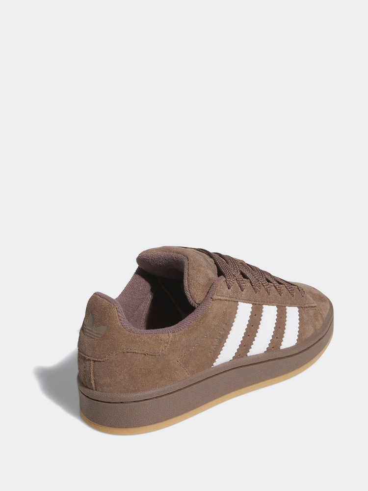 adidas Brown Campus 00s Lace Junior Trainers - Image 4 of 9