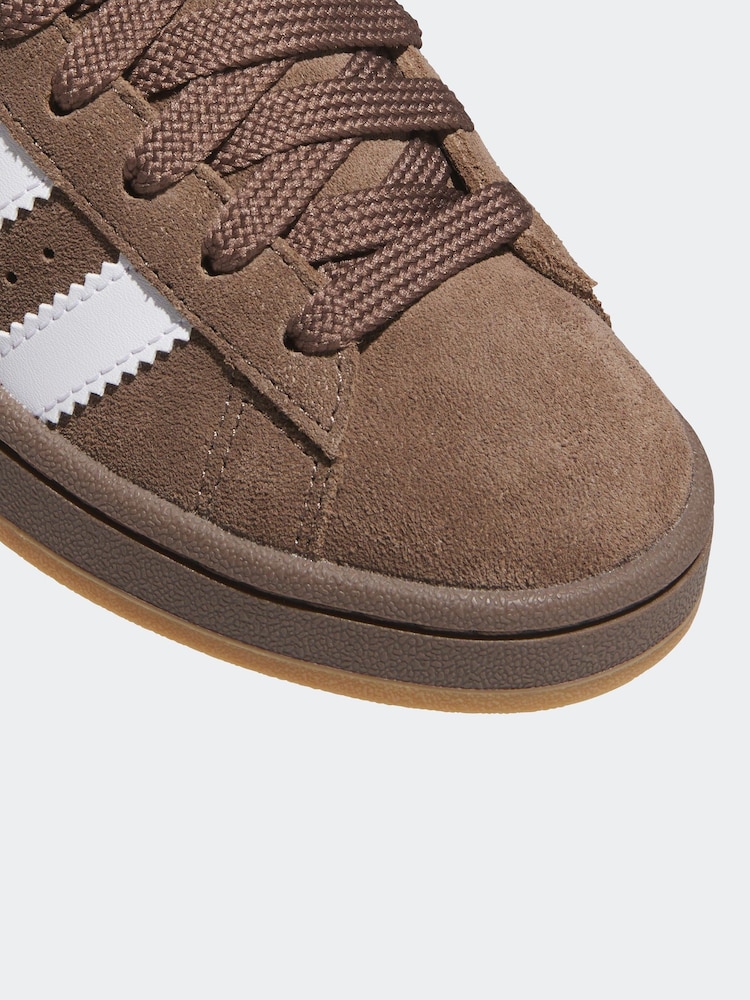 adidas Brown Campus 00s Lace Junior Trainers - Image 8 of 9