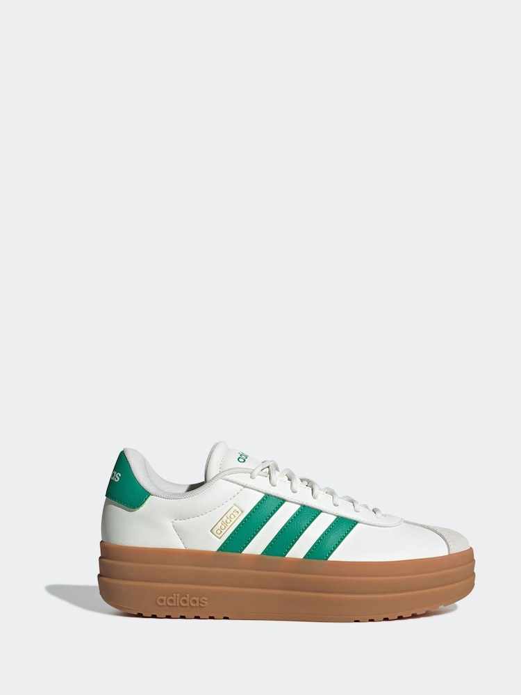 adidas White VL Court Bold Trainers - Image 1 of 11