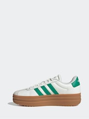 adidas White VL Court Bold Trainers - Image 2 of 11