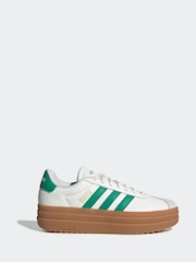 adidas White VL Court Bold Trainers - Image 3 of 11