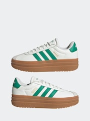 adidas White VL Court Bold Trainers - Image 7 of 11