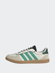 adidas White/Green Breaknet Sleek Trainers - Image 2 of 9