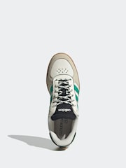 adidas White/Green Breaknet Sleek Trainers - Image 6 of 9