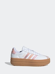 Blanc crème - adidas baskets VL Court Bold - Image 1 de 10
