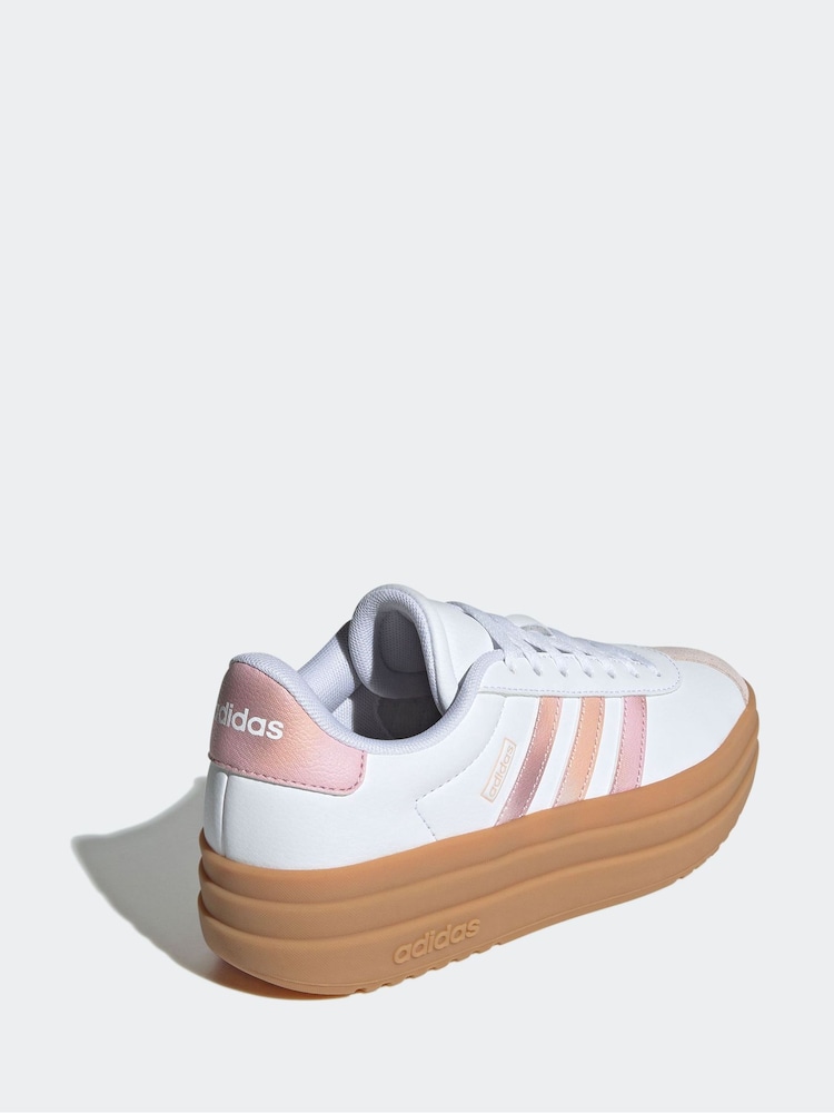 adidas Cream White VL Court Bold Trainers - Image 5 of 10