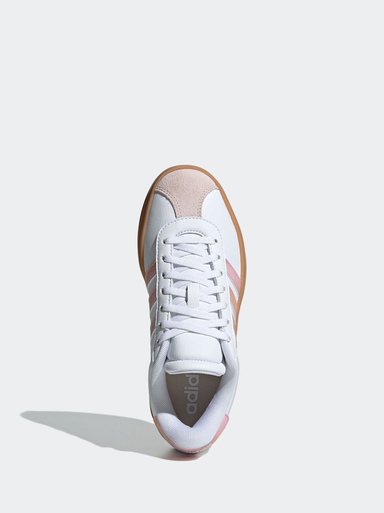 adidas Cream White VL Court Bold Trainers - Image 8 of 10