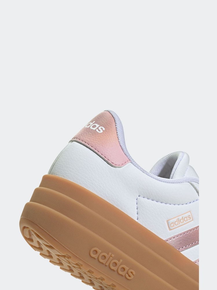 adidas Cream White VL Court Bold Trainers - Image 9 of 10