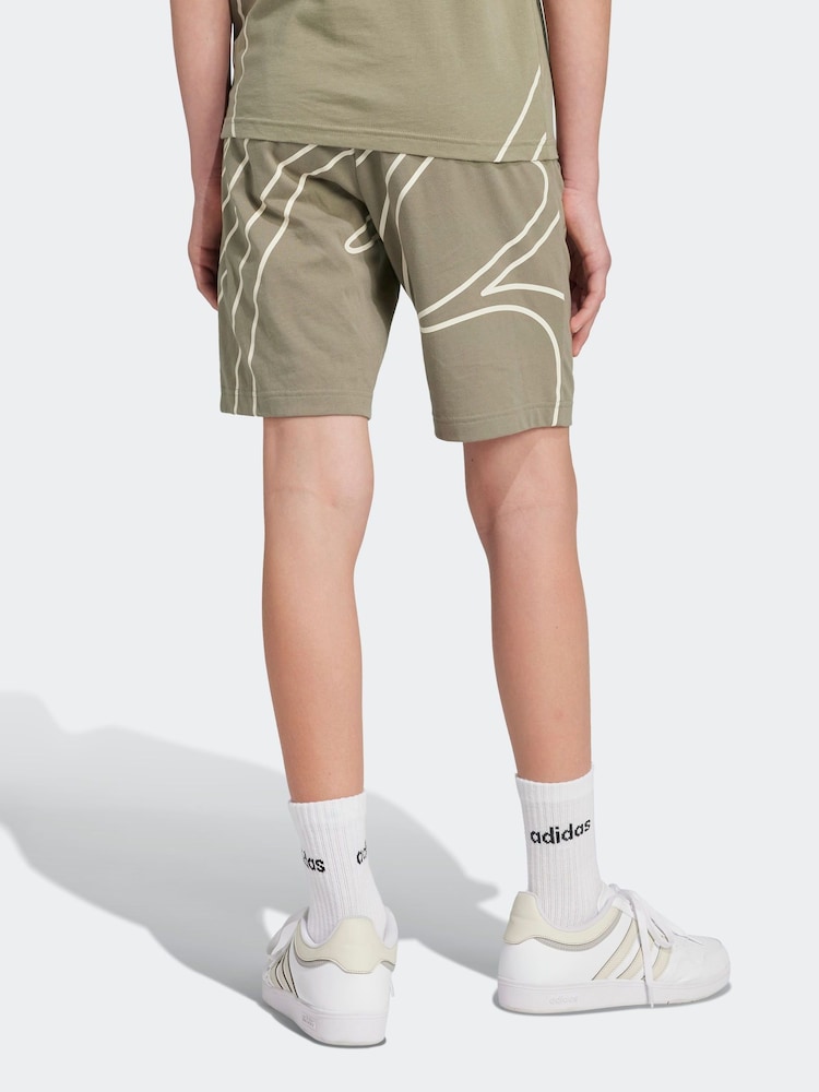adidas Grey Jude Bellingham Culturewear 100% Cotton Shorts - Image 2 of 6