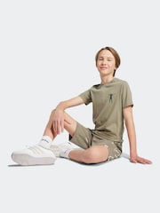 adidas Grey Jude Bellingham Culturewear 100% Cotton Shorts - Image 3 of 6