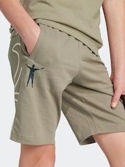 adidas Grey Jude Bellingham Culturewear 100% Cotton Shorts - Image 5 of 6