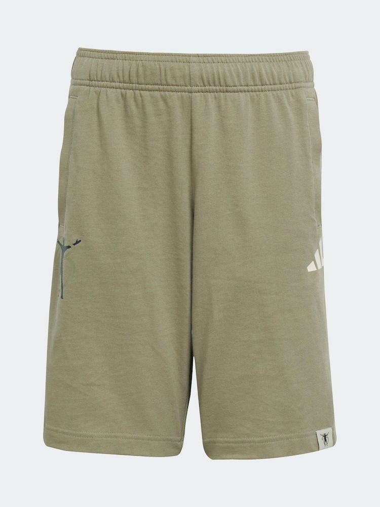 adidas Grey Jude Bellingham Culturewear 100% Cotton Shorts - Image 6 of 6 adidas Grey Jude Bellingham Culturewear 100% Cotton Shorts - Image 6 of 6