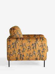 Rockett St George Black Bamboo on Golden Glow Velvet The Edie Accent Chair - Image 7 of 8