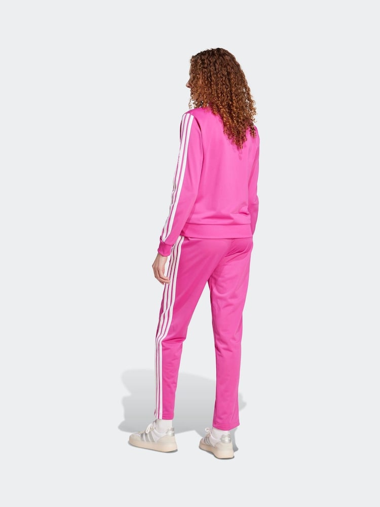 Rosa - Chándal Essentials 3 de rayas de adidas - Imagen 2 de 5