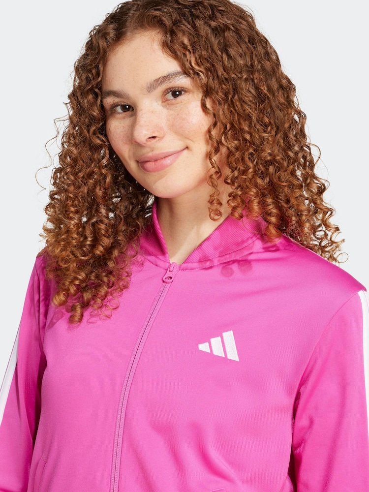 Rosa - Chándal Essentials 3 de rayas de adidas - Imagen 5 de 5