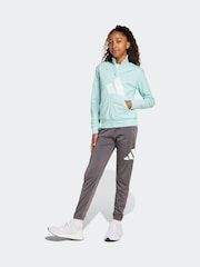 adidas Green Large Essentials Logo Tracksuit - Image 1 of 8