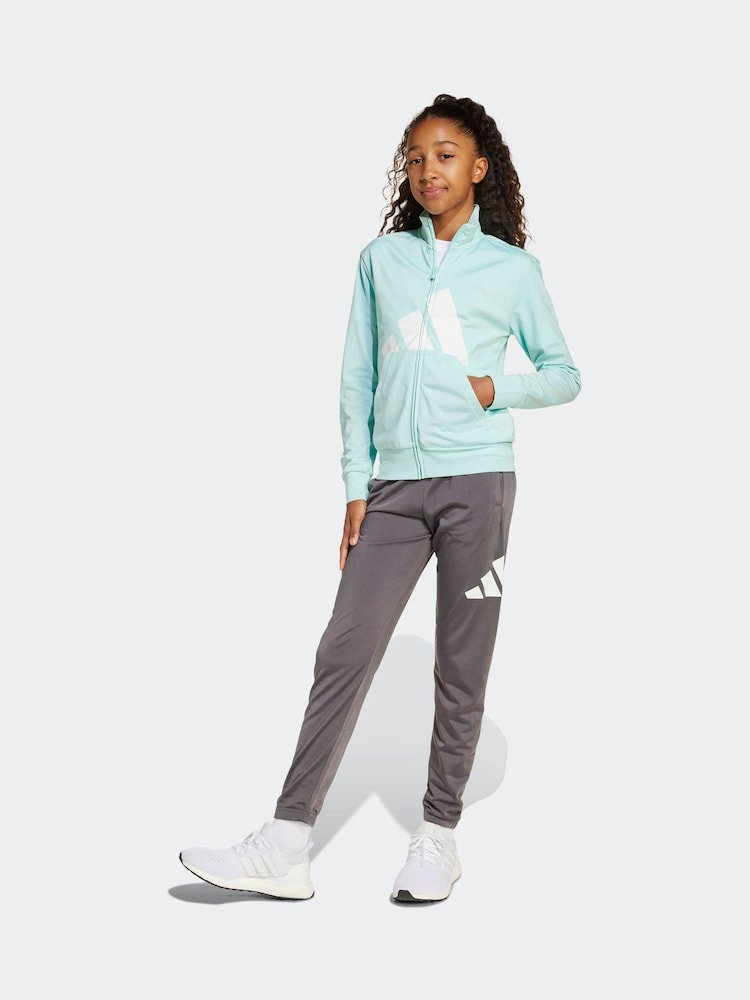 adidas Green Large Essentials Logo Tracksuit - Image 1 of 8