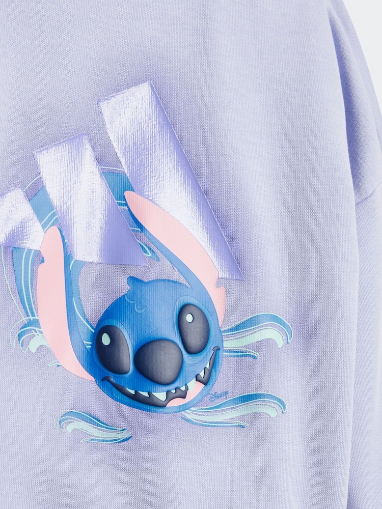 adidas Purple Disney Lilo and Stitch Tracksuit - Image 6 of 7