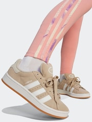 adidas originals Pink Printed 3 Stripe Leggings - Image 5 of 6